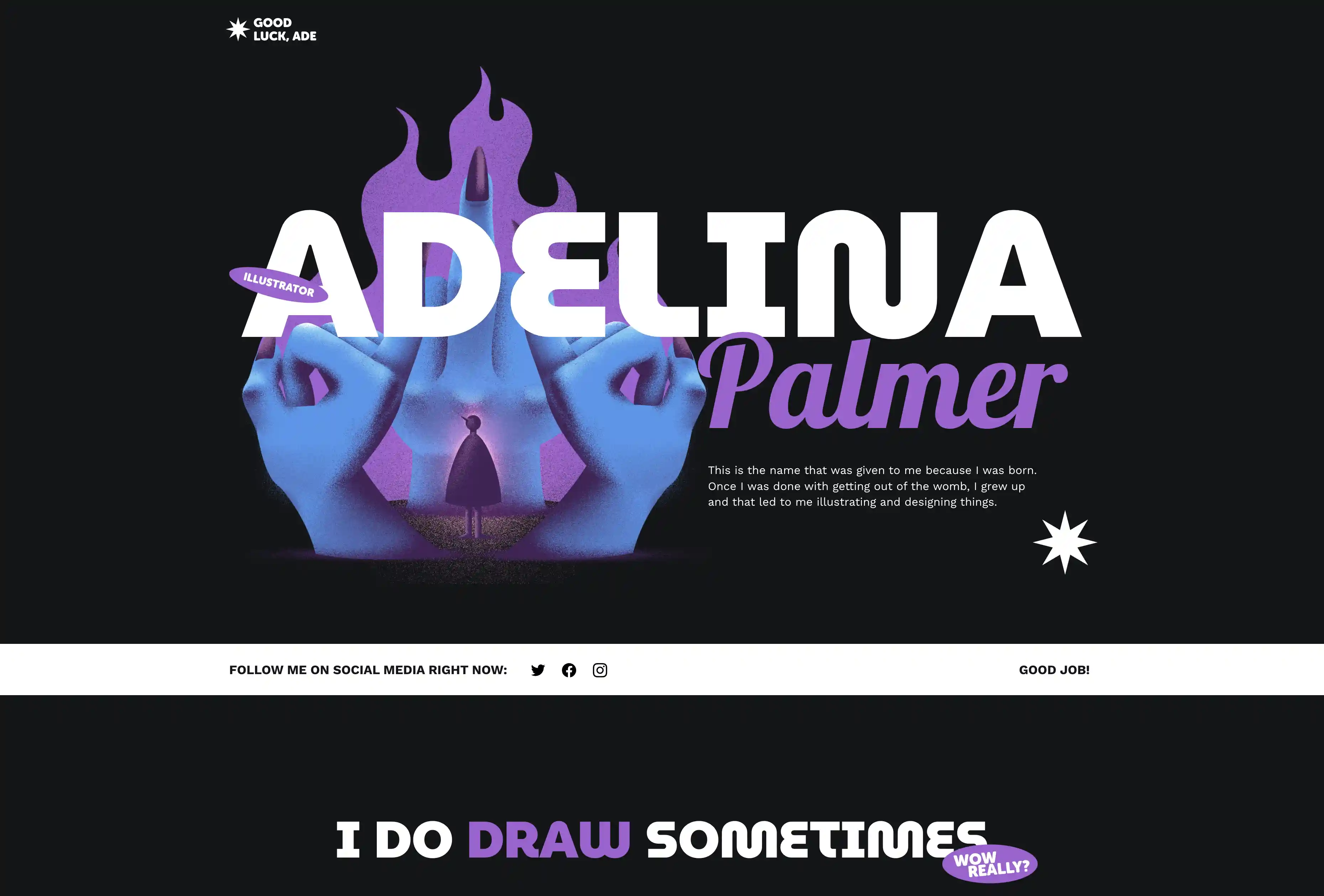 Preview of Artist Portfolio Website