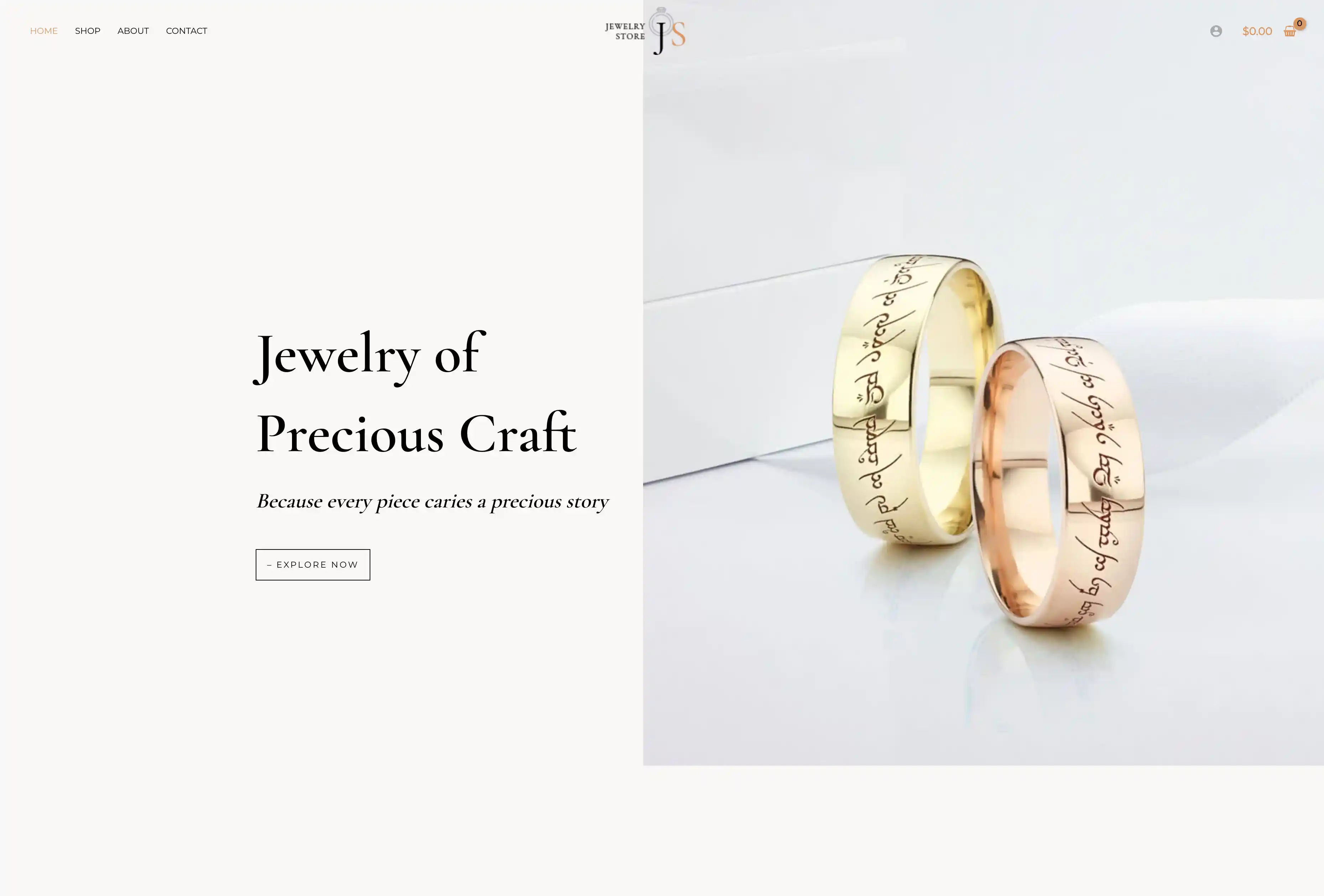 Preview of Bijoux Online Store