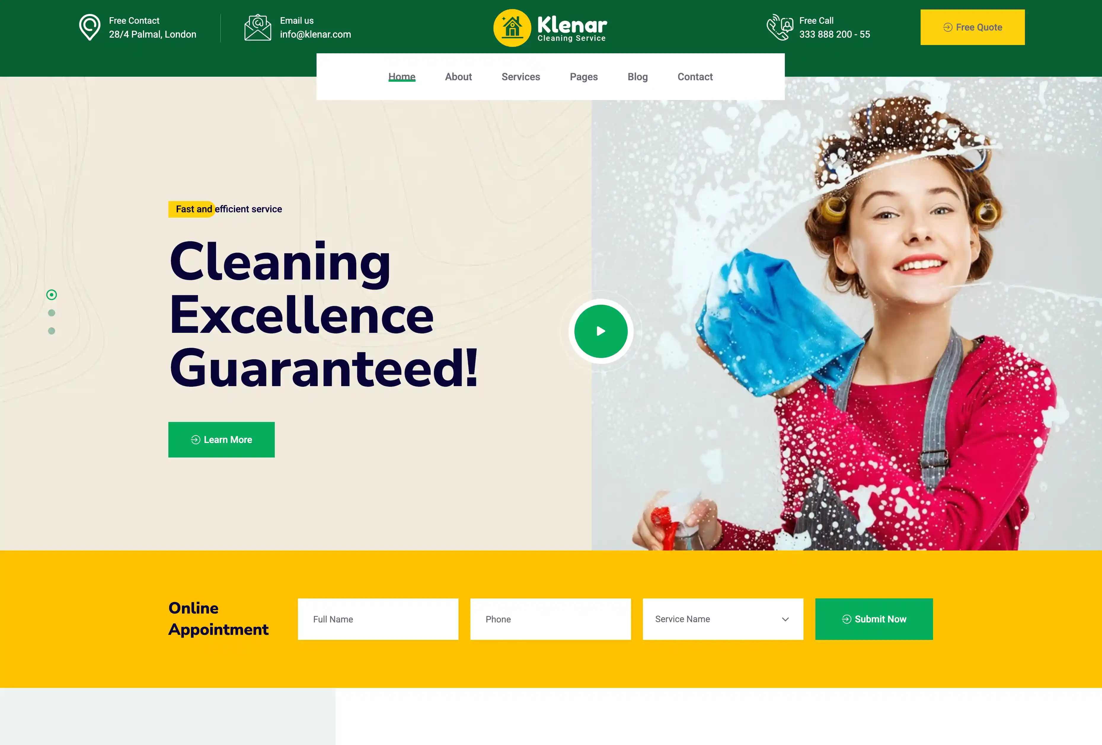Preview of Cleaning Services Platform