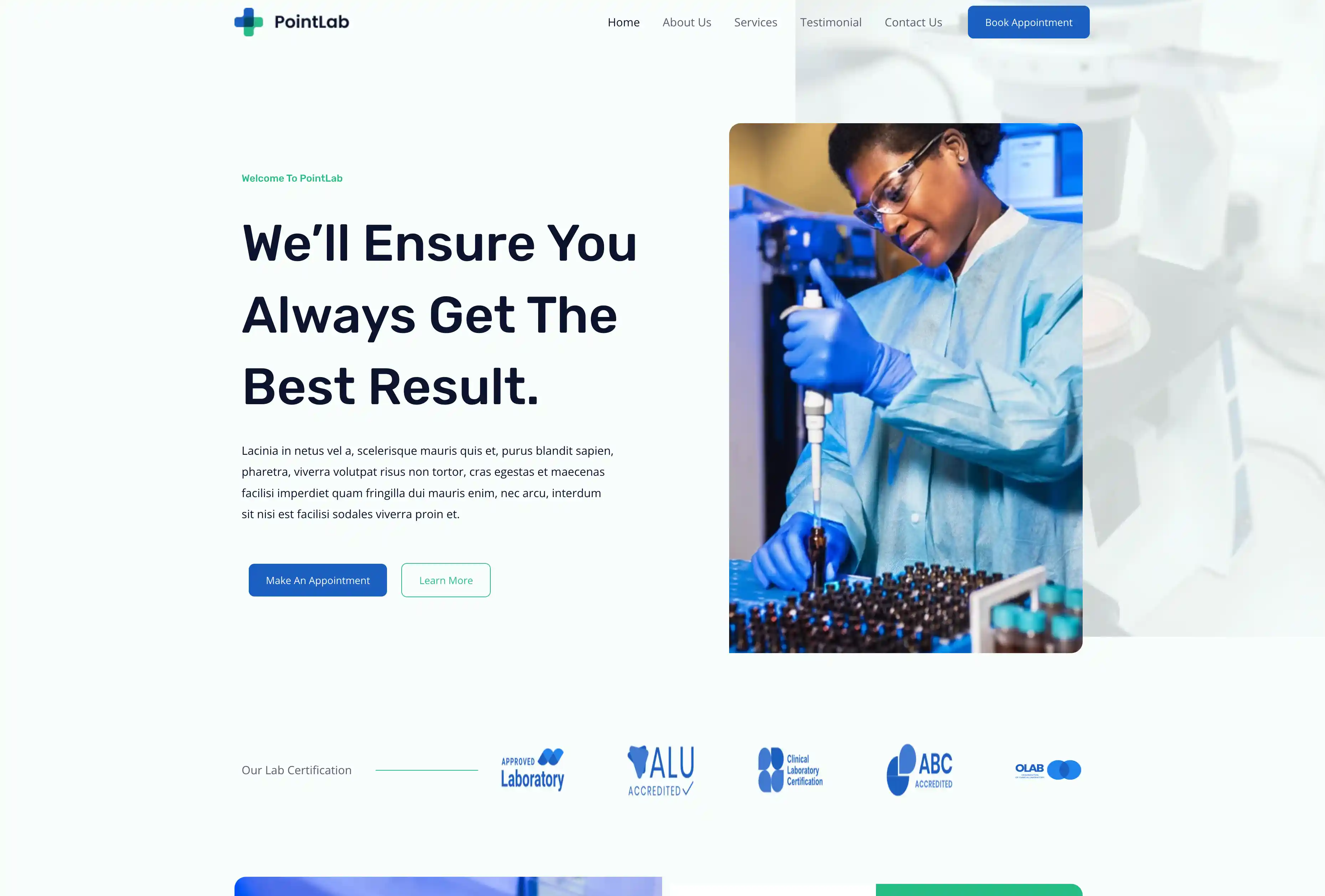 Preview of Medical Clinic Website