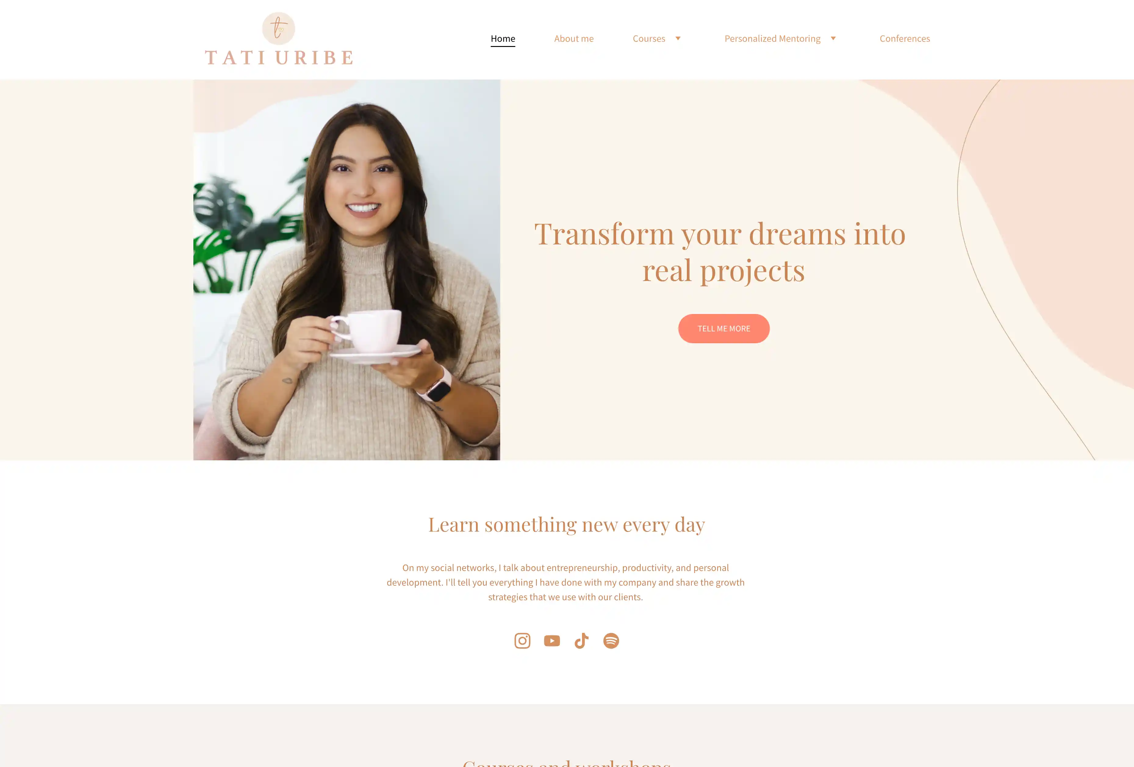 Preview of Personal Project Website