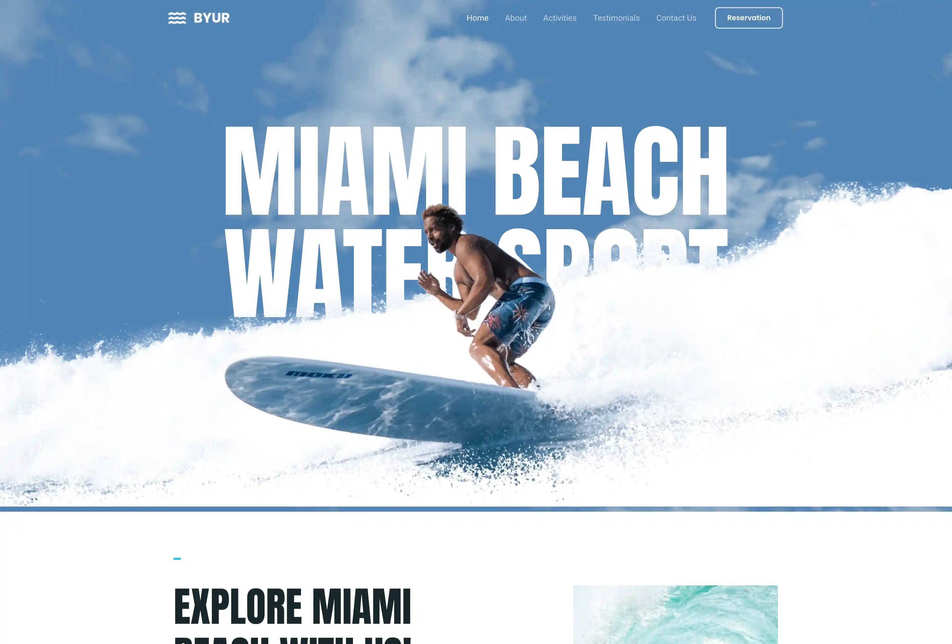 Preview of Surf Website